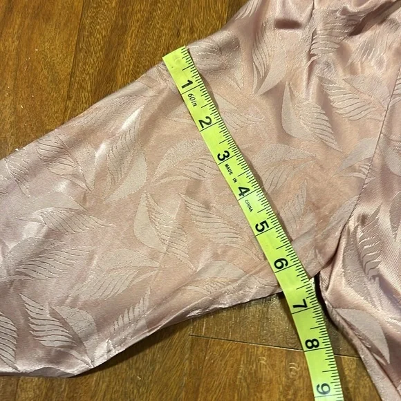 NSR Nara Faux Wrap Long Sleeve Rose Pink Dress Medium - Picture 10 of 12